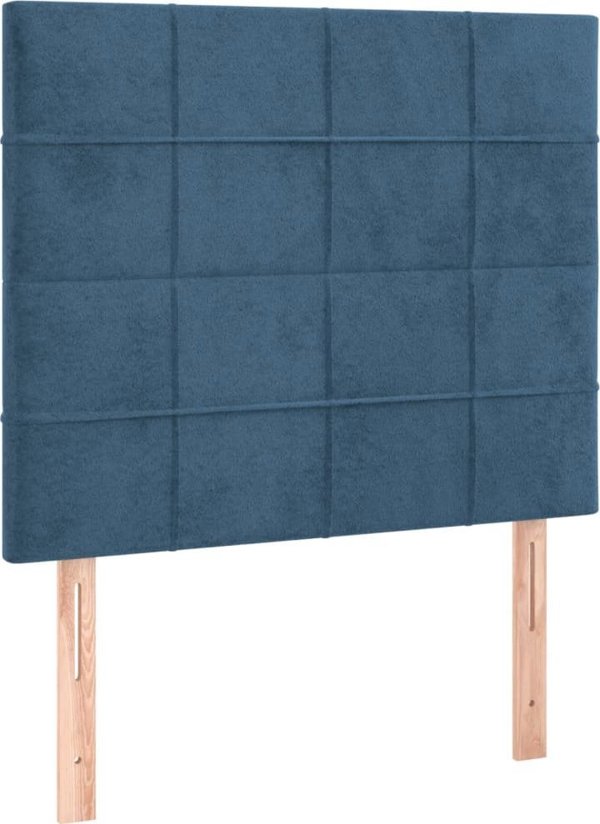 vidaXL Lozko kontynentalne me matras kai LED, mple aksamit, 90x190 cm