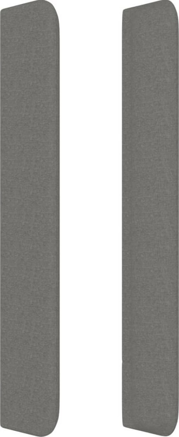 vidaXL Zaglowek uszak ciemnoszary 183x16x118/128 cm tkanina