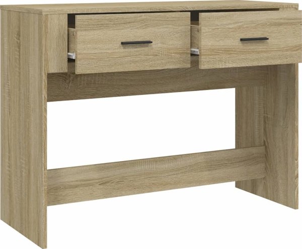 vidaXL Κονσόλα τραπέζι, ξύλο δρυός Sonoma, 100x39x75 εκ.