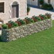 vidaXL Podwyszona donica gabionowa z galwanizowanego zelaza 600x100x100cm