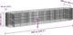 vidaXL Podwyszona donica gabionowa z galwanizowanego zelaza 600x100x100cm