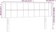 vidaXL Zaglowek do lotka me LED, ciemnoszary, 147x16x78/88 cm, aksamit