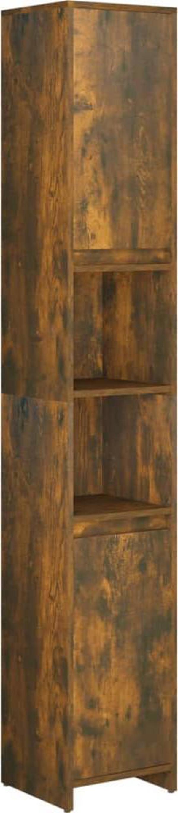 vidaXL Ντουλάπι μπάνιου, θολωμένη δρυς, 30x30x183,5 εκ.