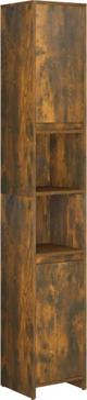 vidaXL Ντουλάπι μπάνιου, θολωμένη δρυς, 30x30x183,5 εκ.