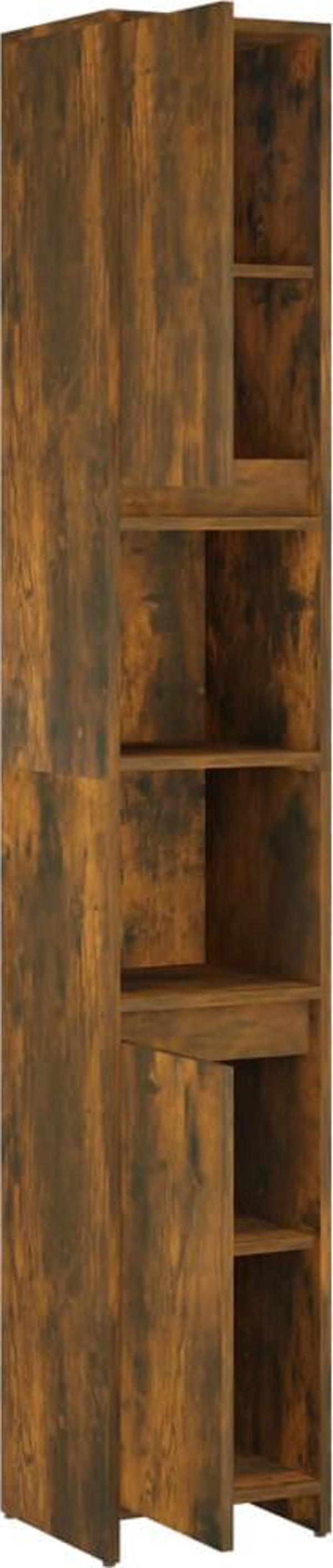 vidaXL Ντουλάπι μπάνιου, θολωμένη δρυς, 30x30x183,5 εκ.