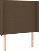 vidaXL Κρεβάτι Continental με στρώμα, καφέ, 100 x 200 cm, ύφασμα