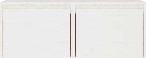 Επίτοιχες ντουλάπες vidaXL, 2 τεμ., λευκές, 45x30x35 cm, μασίφ ξύλο πεύκου