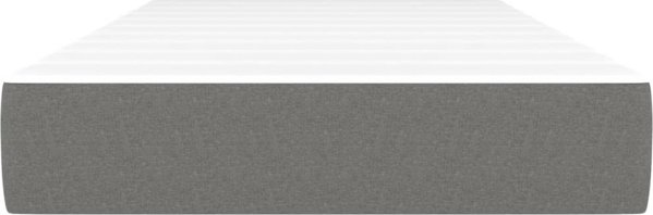 vidaXL vidaXL Materac kieszeniowy, ciemnoszary, 100x200x20 cm, tkanina