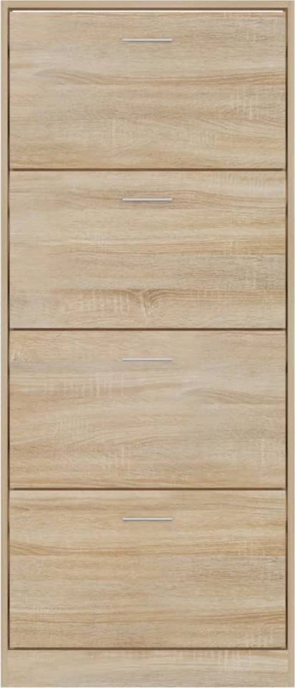 vidaXL Szafka na buty, δρυς Σομόνα, 63x24x147 εκ.