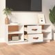 vidaXL Έπιπλο τηλεόρασης, λευκό, 100x34x40 εκ., μασίφ πεύκο