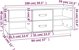 vidaXL Έπιπλο τηλεόρασης, λευκό, 100x34x40 εκ., μασίφ πεύκο