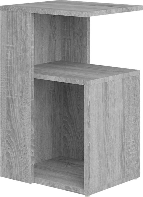 vidaXL Πλαϊνό τραπέζι, γκρι sonoma oak, 36x30x56 cm