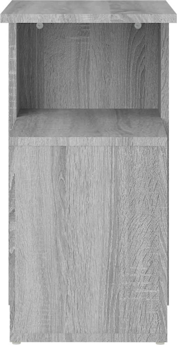 vidaXL Πλαϊνό τραπέζι, γκρι sonoma oak, 36x30x56 cm