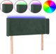 vidaXL Zagloforio ke lozko me LED, skouro prasino, 83x16x78/88 cm, aksamit