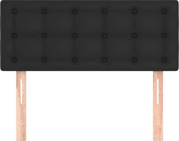 vidaXL Zaghlwkos do lozkou czarny 100x5x78 88 cm sztuczna skora