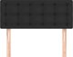 vidaXL Zaghlwkos do lozkou czarny 100x5x78 88 cm sztuczna skora