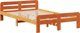 vidaXL Σκελετός κρεβατιού 135x190 cm από μασίφ πεύκο σε κεχριμπαρένιο καφέ