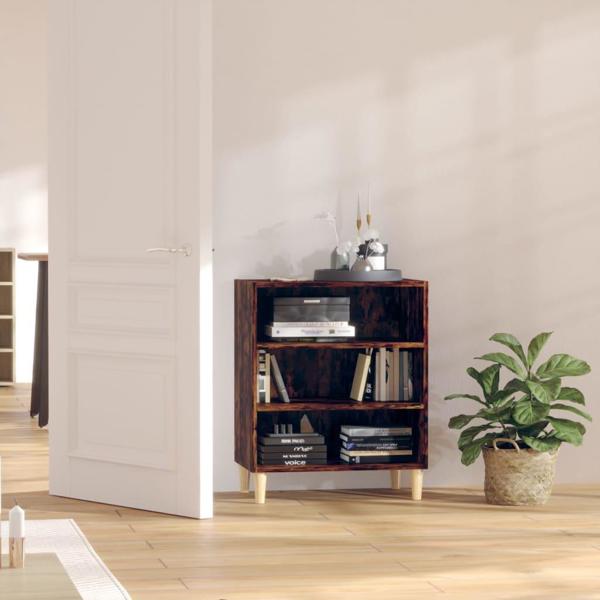 vidaXL Ντουλάπι, καπνιστή δρυς, 57x35x70 εκ., μοριοσανίδα