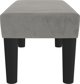 vidaXL Lawka, jasnoszara, 70x30x30 cm, tapicerowana aksamitem