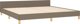 vidaXL Κρεβατοκάμαρα με κεφαλάρι, taupe, 200x200 cm, επενδεδυμένη με ύφασμα