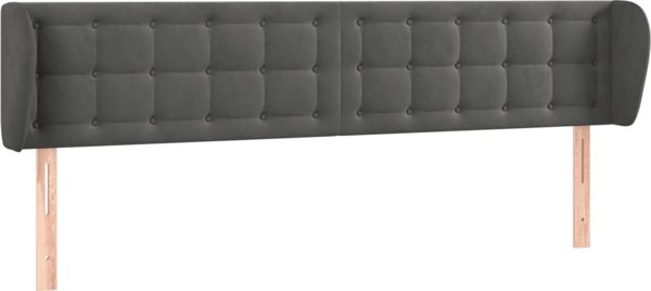 vidaXL Zaglok uszak, skliros gkri, 183x23x78/88 cm, aksamitny