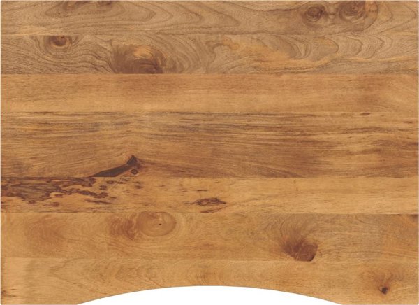vidaXL Επιφάνεια Γραφείου με Εκ τομής, 110x80x2,5 εκ., ωμή ξυλεία μάνγκο