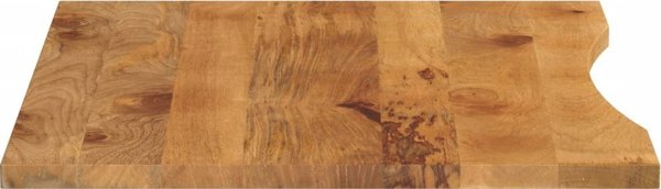 vidaXL Επιφάνεια Γραφείου με Εκ τομής, 110x80x2,5 εκ., ωμή ξυλεία μάνγκο