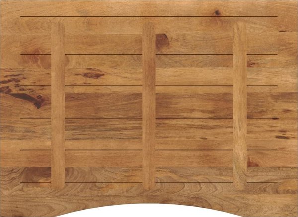 vidaXL Επιφάνεια Γραφείου με Εκ τομής, 110x80x2,5 εκ., ωμή ξυλεία μάνγκο