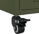 vidaXL Szafka RTV, oliwkowa, 68x39x43,5 cm, stal