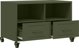 vidaXL Szafka RTV, oliwkowa, 68x39x43,5 cm, stal