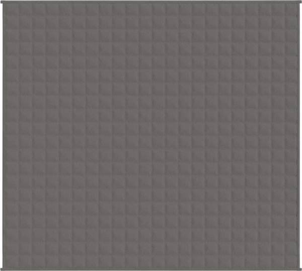 vidaXL Κουβέρτα βαρύτητας, γκρι, 200x230 εκ., 13 κιλά, ύφασμα