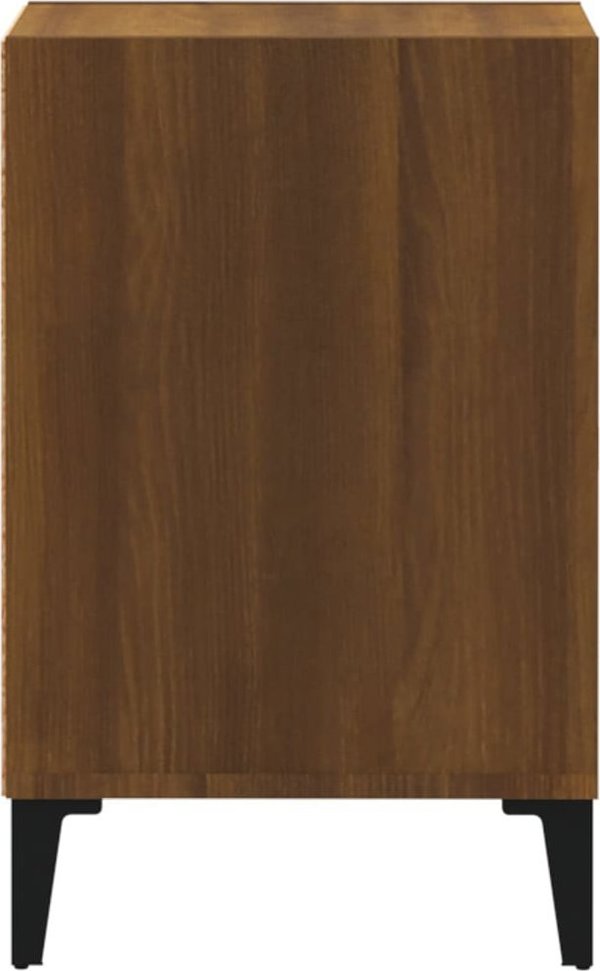 vidaXL Σκαμπό για Τηλεόραση, Καφέ Δρυς, 100x35x55 cm