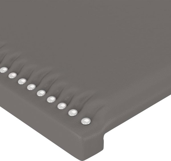 Κεφαλάρια για κρεβάτι vidaXL, 2 τεμ., γκρι, 100x5x78/88 cm, τεχνητό δέρμα