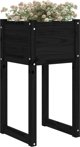 vidaXL vidaXL Donica, czarny, 40x40x81 cm, lite drewno sosnowe