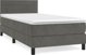 vidaXL Κρεβάτι Continental με στρώμα, σκούρο γκρι βελούδο, 100x200 εκ