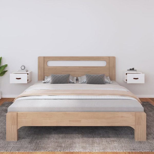 vidaXL Κρεμαστές νυκτερινές σαφές, 2 τεμάχια, 40x29,5x22 εκ, λευκό
