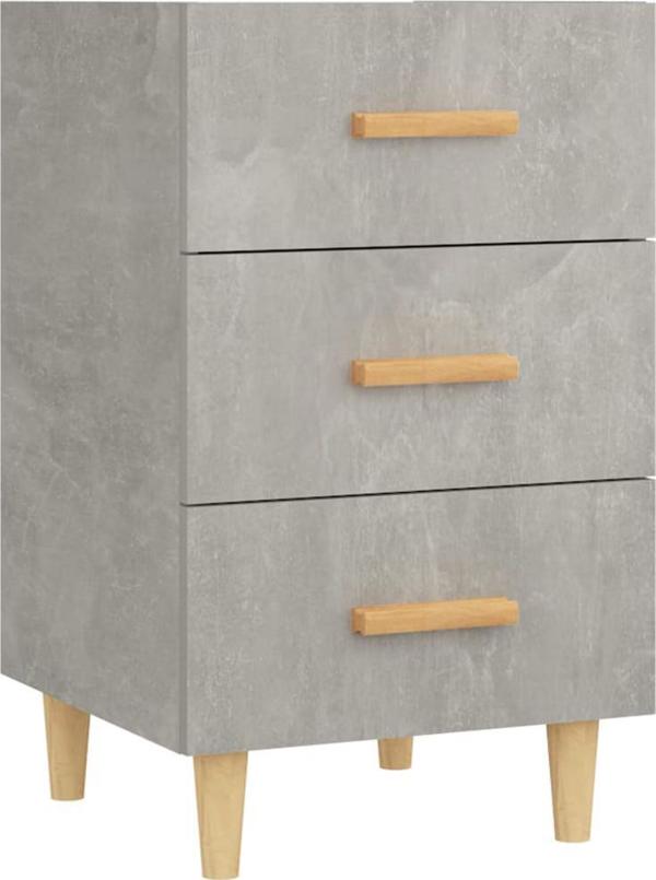 vidaXL Κομοδίνο Χρώματος Τσιμέντου 40x40x66 εκ.