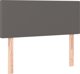 vidaXL Lit kontinental avec matelas, gris, cuir synthétique 100x200 cm