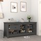 vidaXL vidaXL Szafka na buty, szara, 110x38x45,5 cm, lite drewno sosnowe