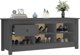 vidaXL vidaXL Szafka na buty, szara, 110x38x45,5 cm, lite drewno sosnowe