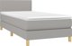 vidaXL Κρεβάτι Continental με Στρώμα, Ανοιχτό Γκρι, 90x190 cm, Υφασμάτινο