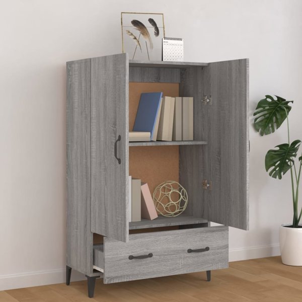 vidaXL Ντουλάπι Sonoma γκρι δρυς 70x31x115 cm από ξύλο