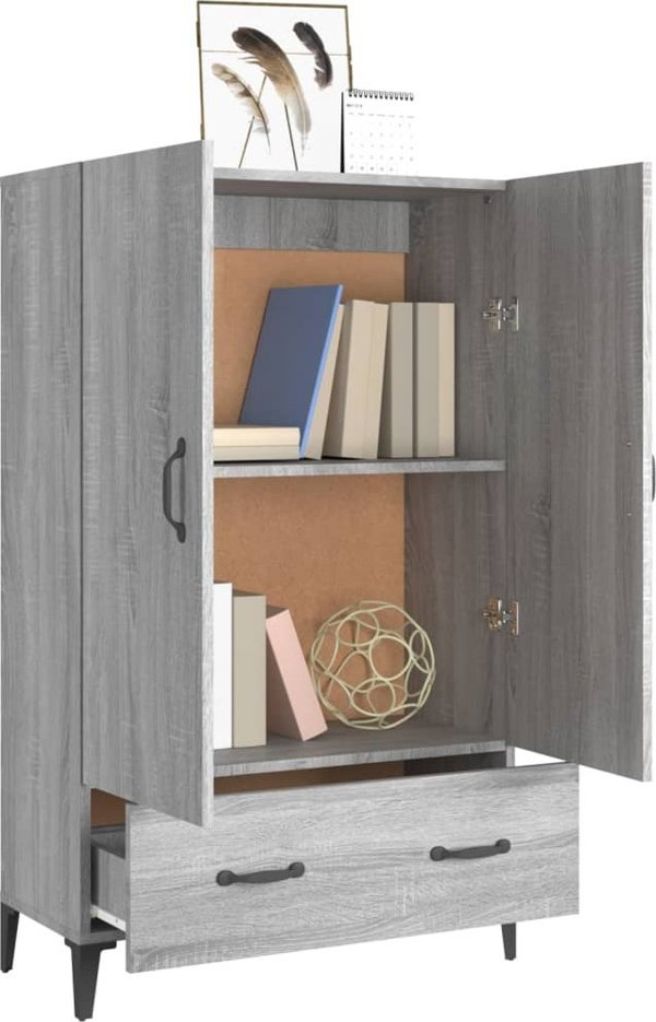 vidaXL Ντουλάπι Sonoma γκρι δρυς 70x31x115 cm από ξύλο