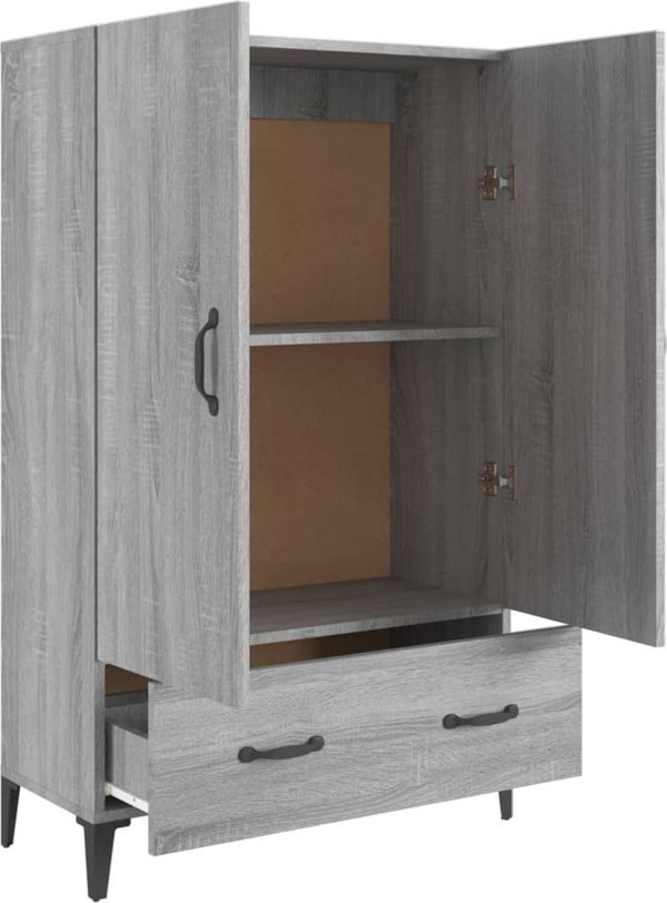 vidaXL Ντουλάπι Sonoma γκρι δρυς 70x31x115 cm από ξύλο