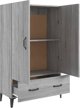 vidaXL Ντουλάπι Sonoma γκρι δρυς 70x31x115 cm από ξύλο