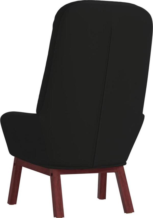 vidaXL vidaXL Fotel, czarny, obity aksamitem