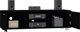 Szafka pod TV vidaXL μαύρη, 140x40,5x35 εκ., κατασκευή από ξύλινο υλικό