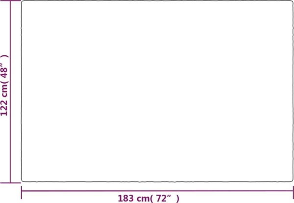 vidaXL Βάρος Κουβέρτα με Εξωτερική Υφασμάτινη Επένδυση, Γκρι, 122x183 cm, 5 kg