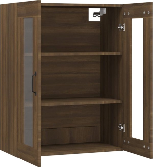 vidaXL Επιτοίχια ντουλάπα, καφέ δρυς, 69,5x34x90 εκ.