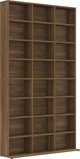 vidaXL Βιβλιοθήκη για CD, καφέ δρυς, 102x23x177,5 εκ